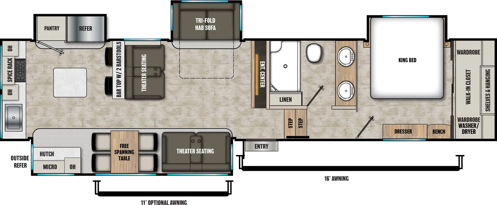Brookstone 374RK Floorplan